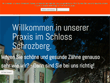 Tablet Screenshot of praxis-im-schloss.de